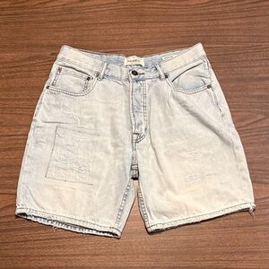Pull&Bear Y2K Size 32 Light Denim Jean Shorts Jorts